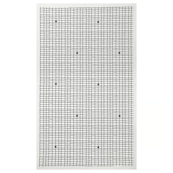 IKEA KUSTFYR Tablecloth, White/Black, 57"x94" (306.204.85) NEW - Picture 1 of 3